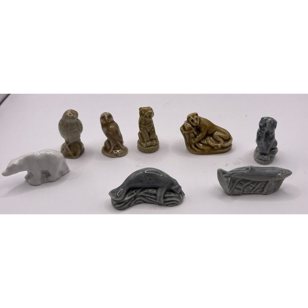 VINTAGE Wade Whimsies‎ Red Rose Tea Various Animal Figurines Lot of 8